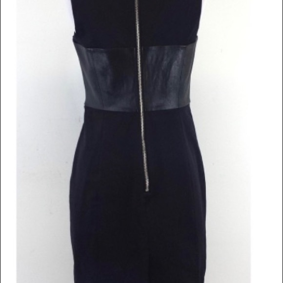 Milly sleeveless Leather Bustier Dress in size 6. - Picture 7 of 7
